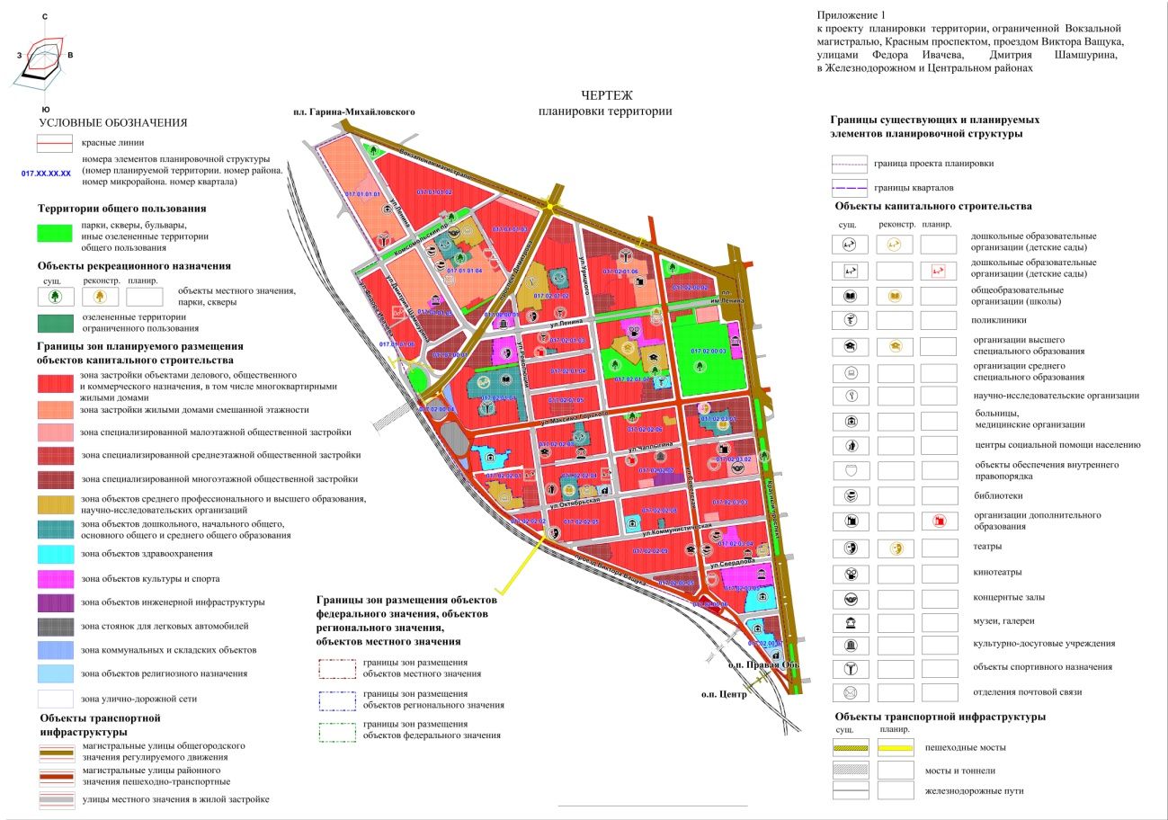 Приложение 1 к проекту планировки территории 