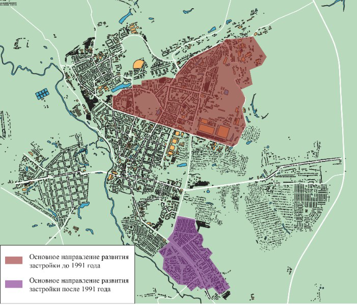 Рисунок 5. Вектор развития территории г. Арзамас Figure 5. Vector of development of the territory of Ar-zamas