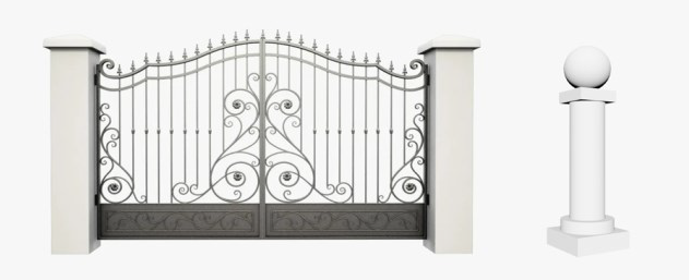 Рисунок 2. Задача по проектированию опорной ча- сти калитки Figure 2. The task of designing the supporting part of the gate