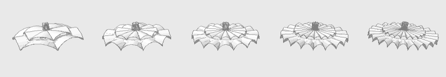 Рисунок 7. Изменение числа сегментов модели Figure 7. Changing the number of model segments