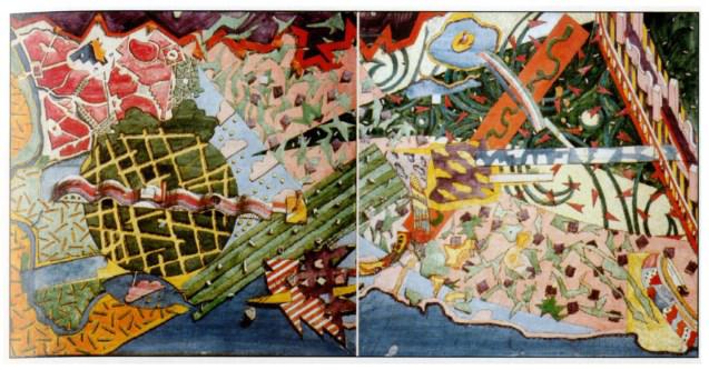 Рисунок 6. Чернов А., Гребенников С. Проект рекре-ационной зоны нового типа. 3 место. 1987 г. Figure 6. Chernov A., Grebennikov S. The project of a new type of recreational zone. 3rd place. 1987