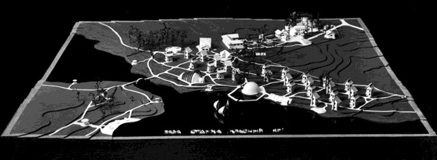 Рисунок 15. Макет генерального плана базы отдыха «Красный яр» Figure 15. Layout of the general plan of the recreation center "Krasny Yar"