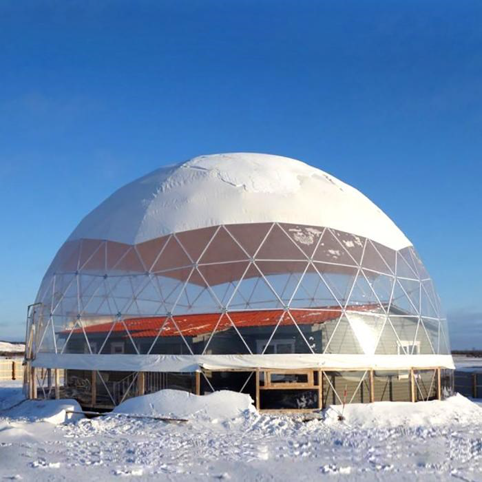 Рисунок 6. Здание-теплица в Якутии [Дома-теп-лицы: исследование энергоэффективной архитек-туры // Проектирование DWG-формат. 23.04.2020. URL: https://dwgformat.ru/2020/04/23/doma-teplicy/ (дата обращения: 01.12.2023).] Figure 6. Greenhouse building in Yakutia