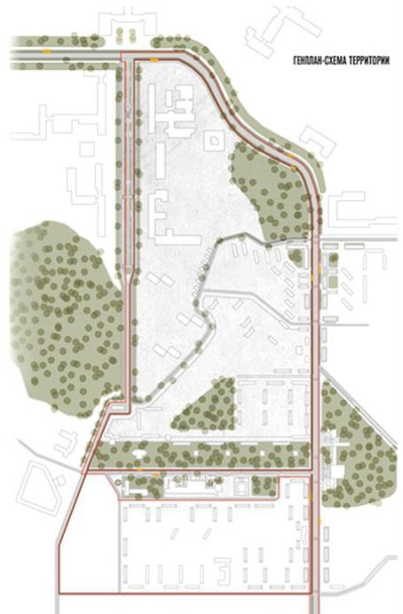 Рисунок 1. Модернизация пешеходной сети Верх-ней зоны Академгородка города Новосибирска Figure 1. Modernization of pedestrian environment of the Upper Zone of Academgorodok in Novosibirsk