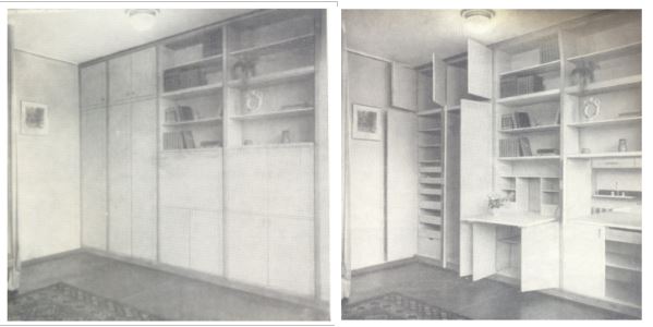 Рис.2   Е. Семенова шкаф — перегородка. 1925г 